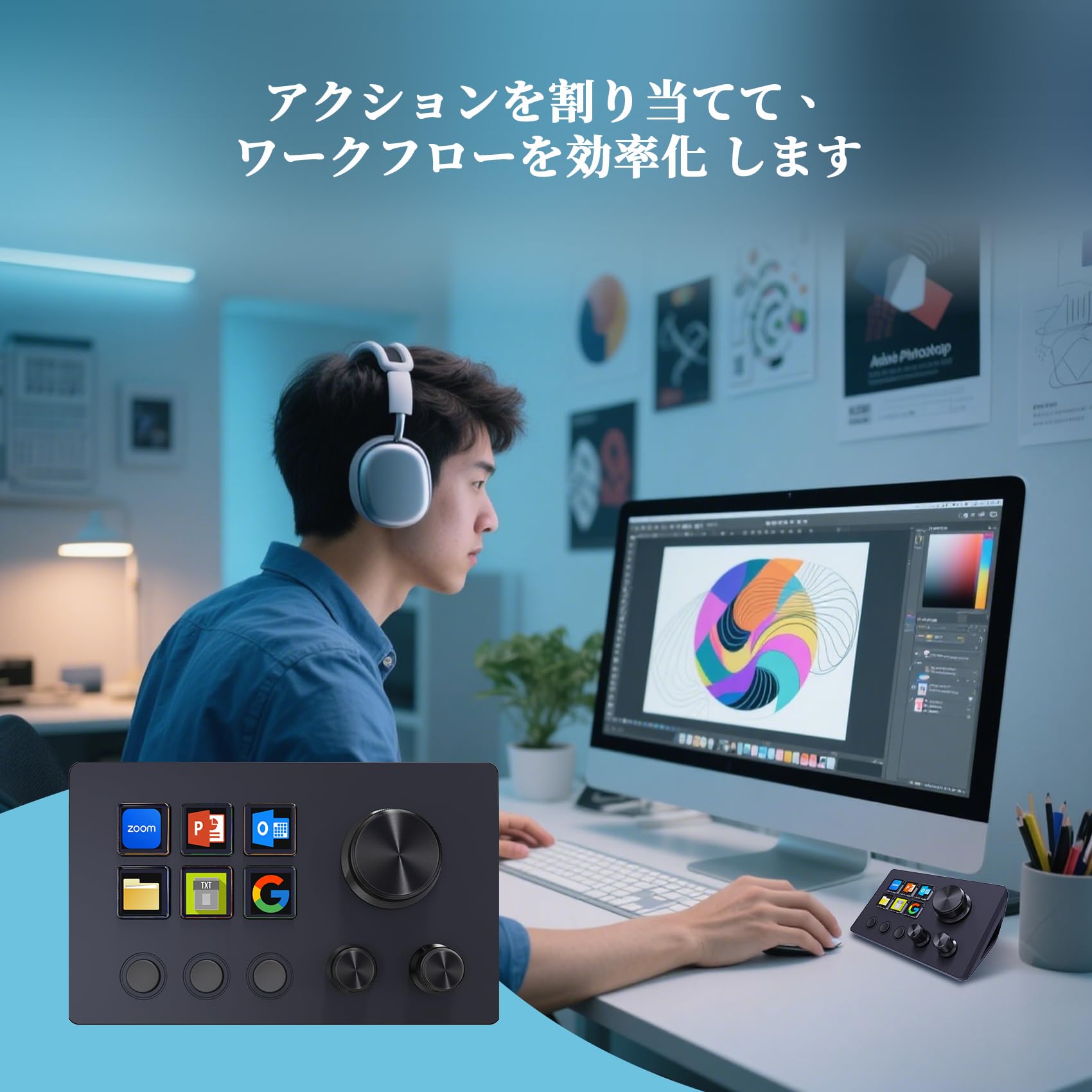 ストリームコントローラーデック ショートカットキーボード 6つのカスタマイズ可能 Amazon.co.jp: Basicolor ストリームコントローラーデック